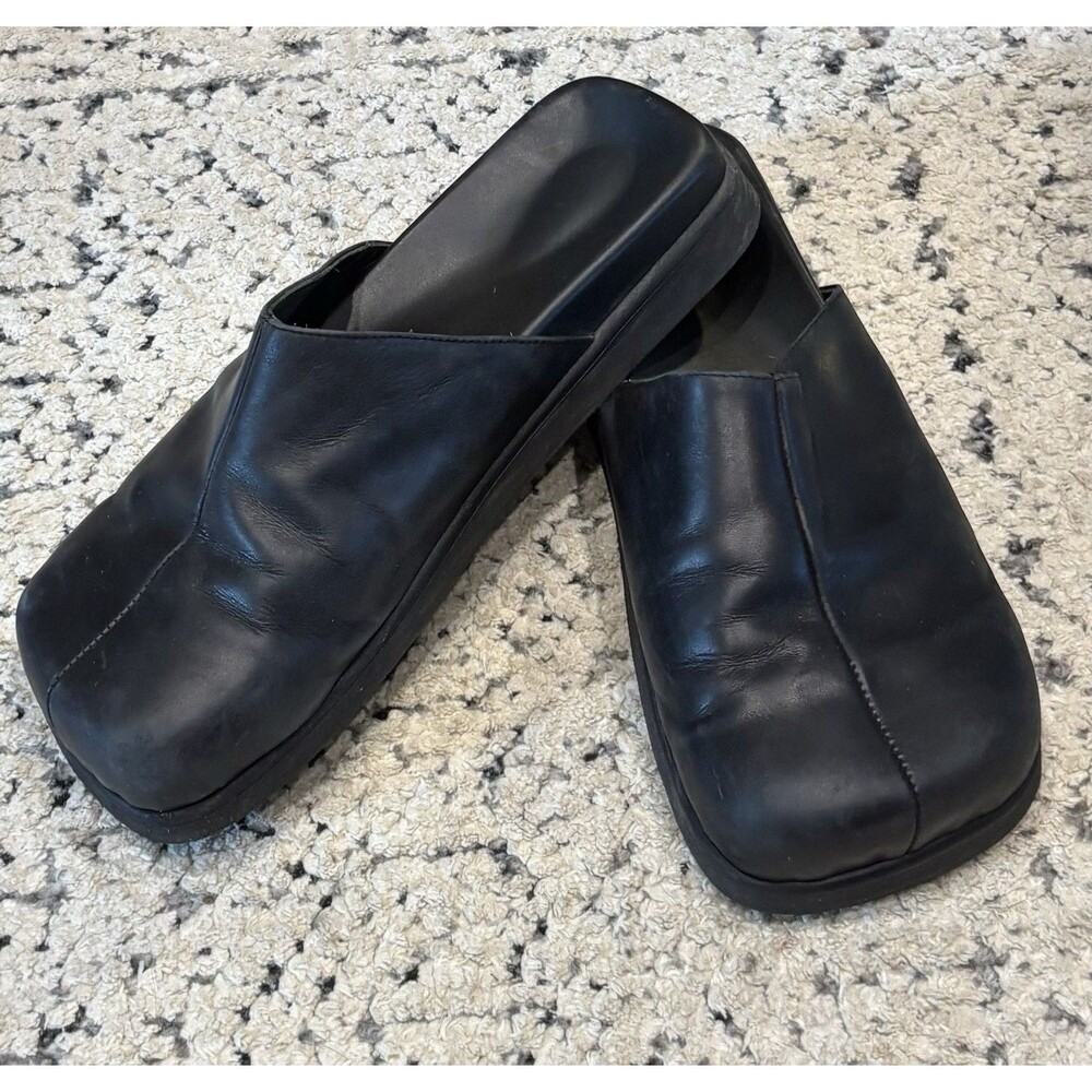 ALOHAS Whiz Leather Mule Black Slip Ons Comfort Casual Wear Women’s 12 EU sz 42